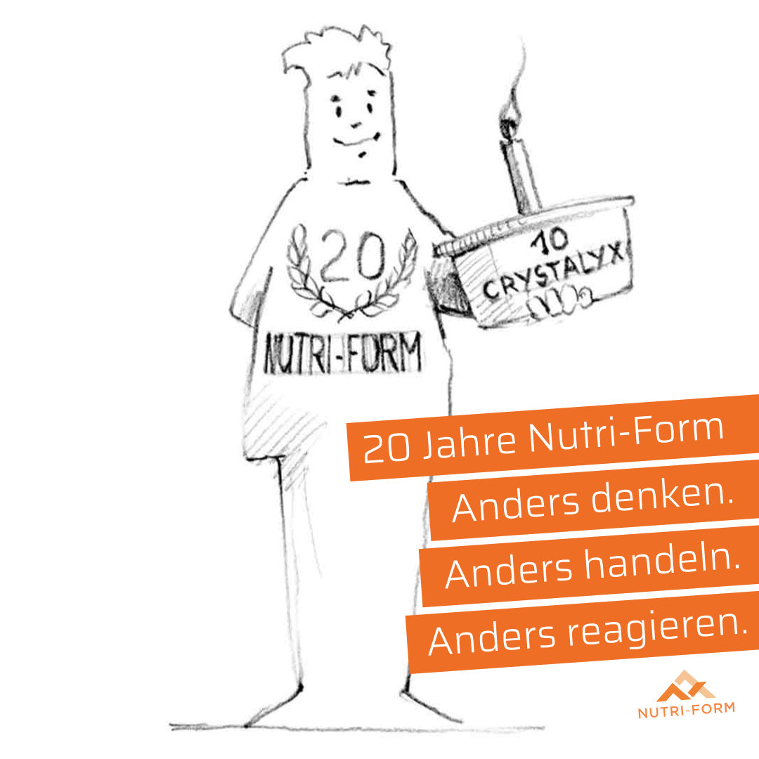 20 Jahre Nutri-Form – Anders denken. Anders handeln. Anders reagieren.